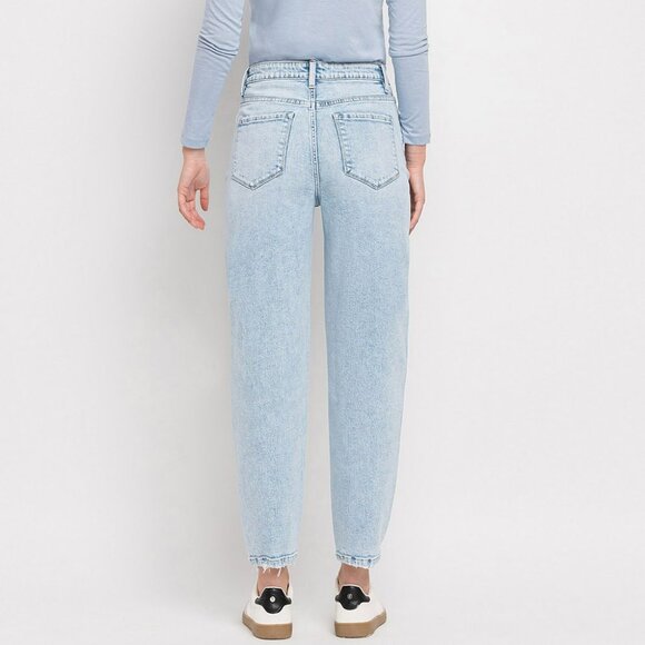 NWT Flying Monkey Super High Rise Barrel Leg Jeans - Picture 2 of 11